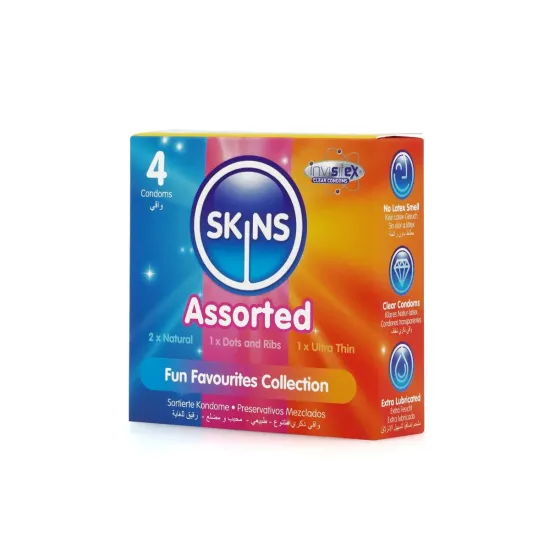 Skins Condoms Assorted 4 Pack - D&R  NAT  UT