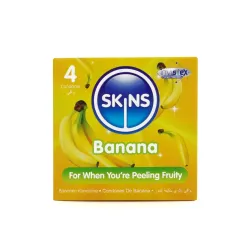 Skins Condoms Banana 4 Pack Skins Condoms Banana 4 Pack