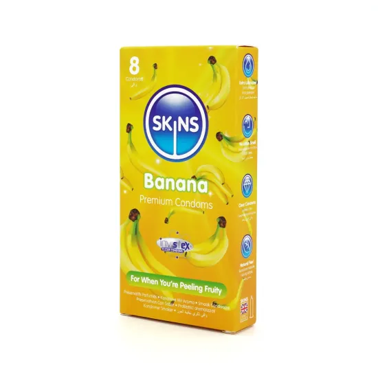 Skins Condoms Banana 8 Pack Skins Condoms Banana 8 Pack