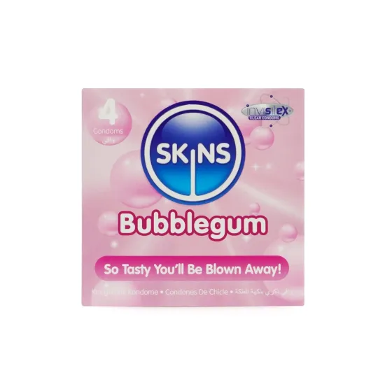 Skins Condoms Bubblegum 4 Pack Skins Condoms Bubblegum 4 Pack
