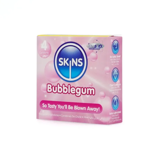 Skins Condoms Bubblegum 4 Pack Skins Condoms Bubblegum 4 Pack
