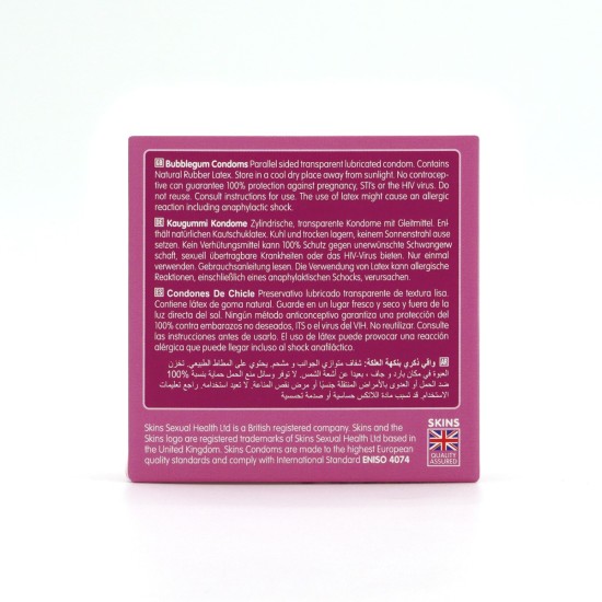 Skins Condoms Bubblegum 4 Pack Skins Condoms Bubblegum 4 Pack