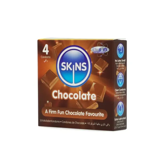 Skins Condoms Chocolate 4 Pack