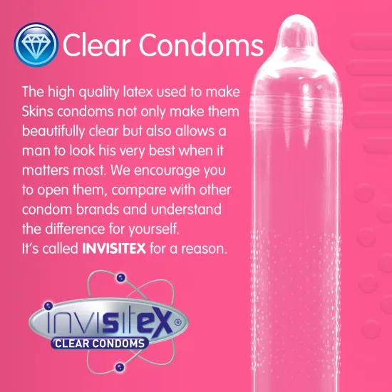 Skins Condoms Dots & Ribs FOIL (BAG 500)