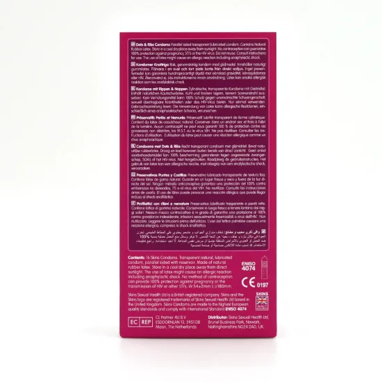 Skins Condoms Dots & Ribs 16 Pack