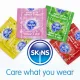 Skins Condoms Flavours Assorted FOIL (BAG 500) Skins Condoms Flavours Assorted FOIL (BAG 500)