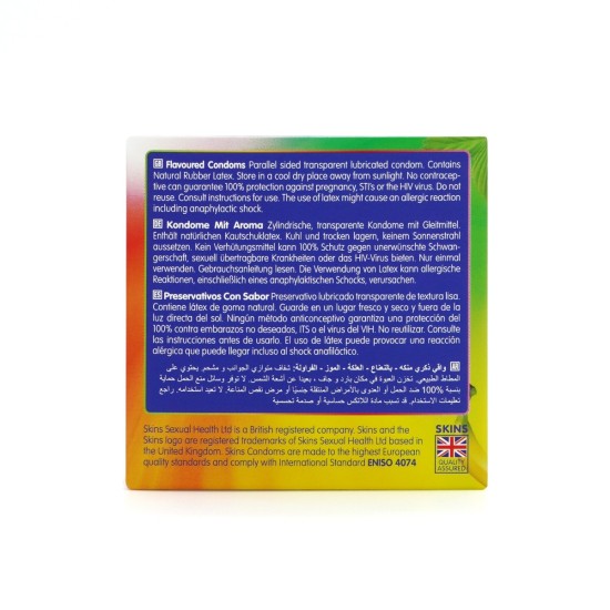 Skins Condoms Flavours 4 Pack Skins Condoms Flavours 4 Pack