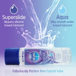 Skins Anal Hybrid Silicone and Water Based Lubricant 4.4 fl oz (130ml) Skins Anal Hybrid Silicone and Water Based Lubricant 4.4 fl oz (130ml)