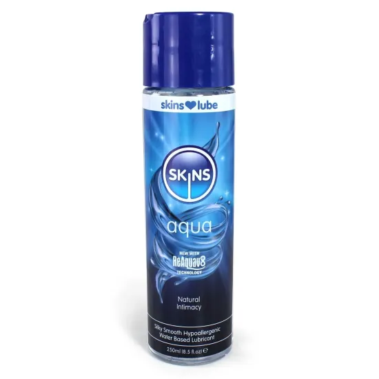 Skins Aqua Water Based Lubricant 8.5 fl oz (250ml) Skins Aqua Water Based Lubricant 8.5 fl oz (250ml)