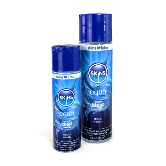 Skins Aqua Water Based Lubricant 8.5 fl oz (250ml) Skins Aqua Water Based Lubricant 8.5 fl oz (250ml)