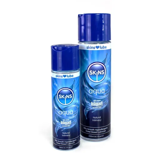 Skins Aqua Water Based Lubricant 8.5 fl oz (250ml) Skins Aqua Water Based Lubricant 8.5 fl oz (250ml)