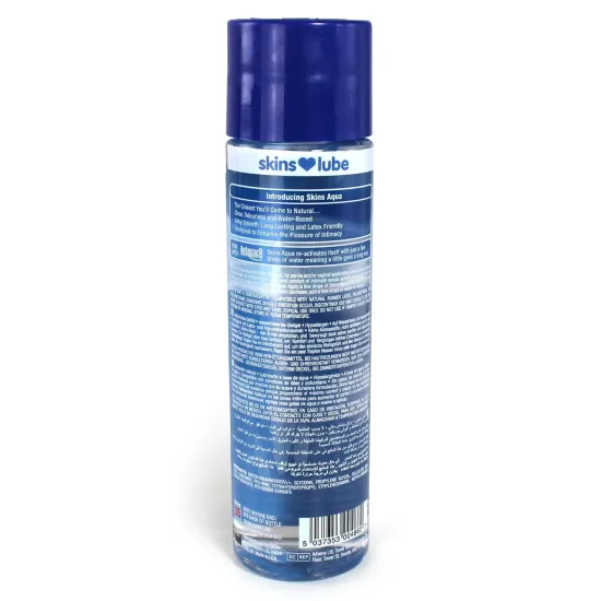 Skins Aqua Water Based Lubricant 8.5 fl oz (250ml) Skins Aqua Water Based Lubricant 8.5 fl oz (250ml)