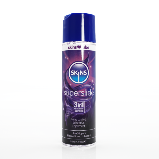 Skins Superslide Silicone Based Lubricant 4.4 fl oz (130ml) Skins Superslide Silicone Based Lubricant 4.4 fl oz (130ml)