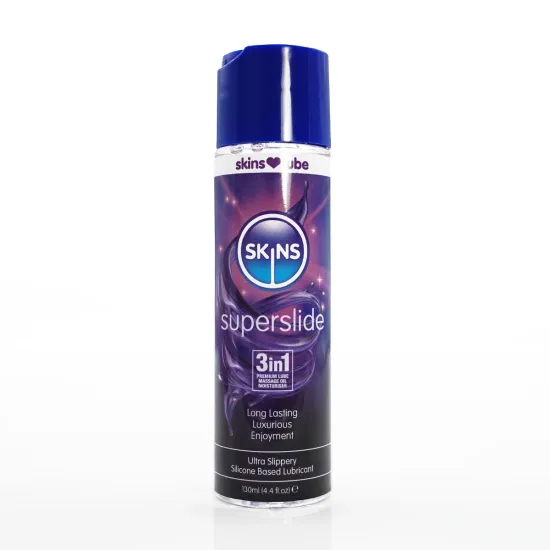 Skins Superslide Silicone Based Lubricant 4.4 fl oz (130ml) Skins Superslide Silicone Based Lubricant 4.4 fl oz (130ml)