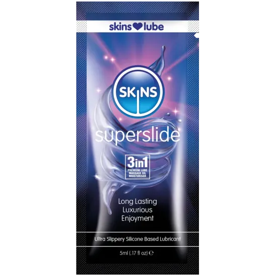 Skins Super Slide Silicone Lubricant - 5ml Foil Skins Super Slide Silicone Lubricant - 5ml Foil
