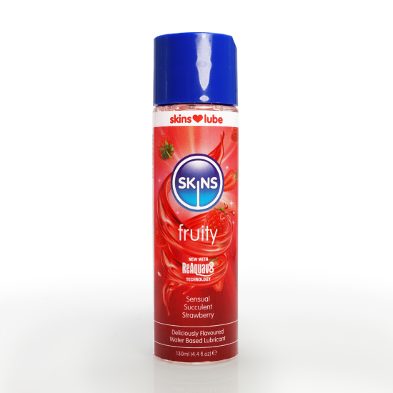Skins Strawberry Water Based Lubricant 4.4 fl oz (130ml) Skins Strawberry Water Based Lubricant 4.4 fl oz (130ml)