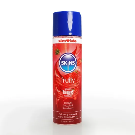 Skins Strawberry Water Based Lubricant 4.4 fl oz (130ml) Skins Strawberry Water Based Lubricant 4.4 fl oz (130ml)