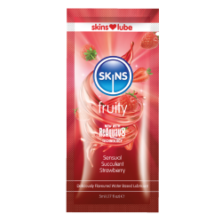 Skins Strawberry Water Based Lubricant - 5ml Foil