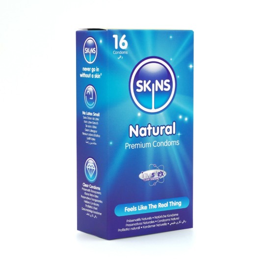 Skins Condoms Natural 16 Pack Skins Condoms Natural 16 Pack