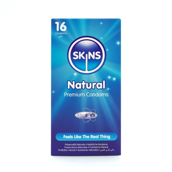 Skins Condoms Natural 16 Pack Skins Condoms Natural 16 Pack