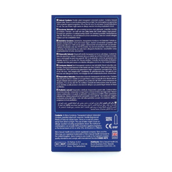 Skins Condoms Natural 16 Pack Skins Condoms Natural 16 Pack