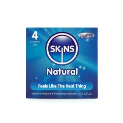Skins Condoms Natural 4 Pack Skins Condoms Natural 4 Pack