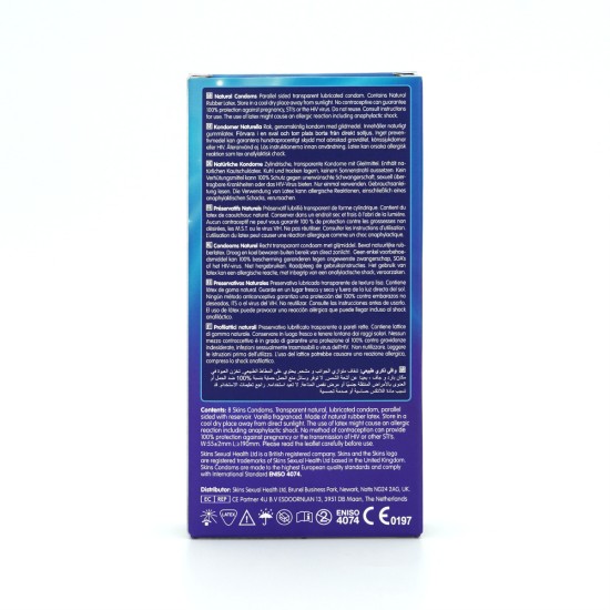 Skins Condoms Natural 8 Pack Skins Condoms Natural 8 Pack