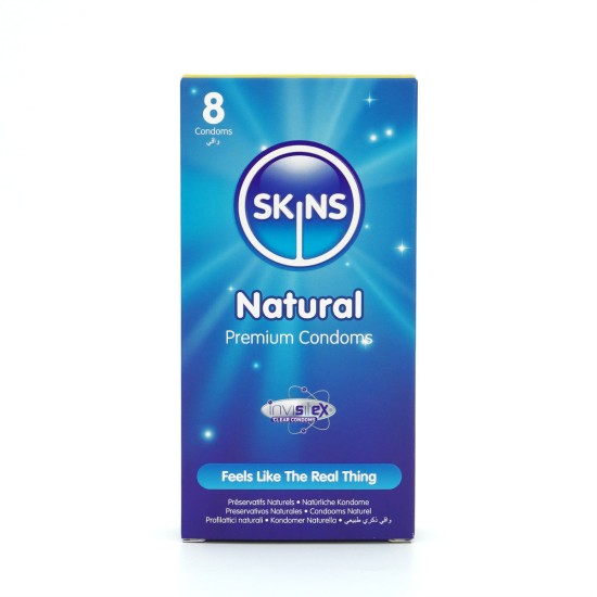 Skins Condoms Natural 8 Pack Skins Condoms Natural 8 Pack