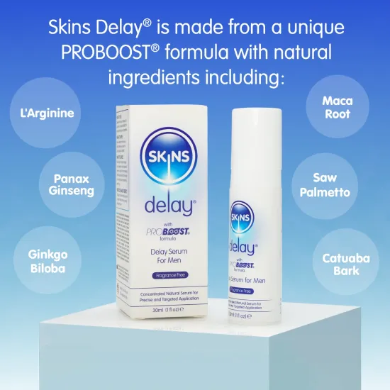 Skins Natural Delay Serum 30ml (fragrance free)