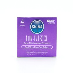 Skins Condoms Non-Latex XL 4 Pack