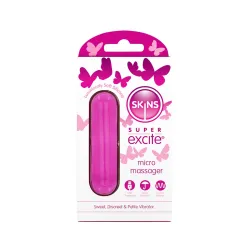 Skins Super Excite Rechargeable Pink Bullet - 10 Functions Skins Super Excite Rechargeable Pink Bullet - 10 Functions