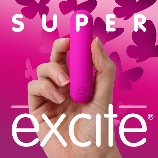 Skins Super Excite Rechargeable Pink Bullet - 10 Functions Skins Super Excite Rechargeable Pink Bullet - 10 Functions