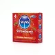 Skins Condoms Strawberry 4 Pack Skins Condoms Strawberry 4 Pack