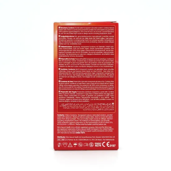 Skins Condoms Strawberry 8 Pack