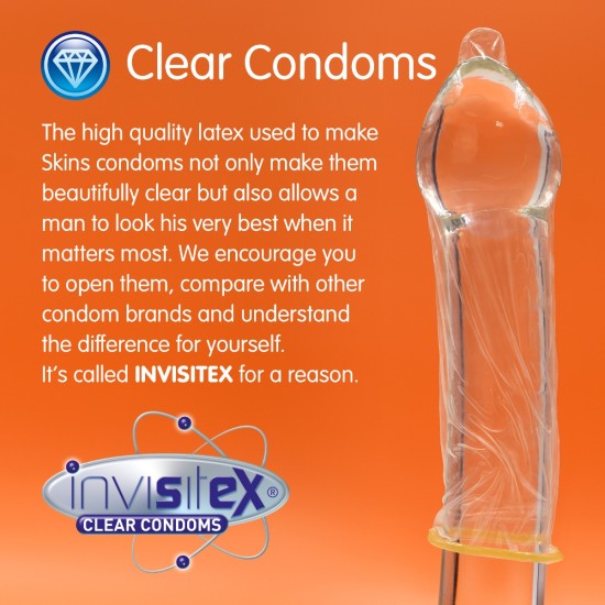 Skins Condoms Ultra Thin FOIL (BAG 500) Skins Condoms Ultra Thin FOIL (BAG 500)