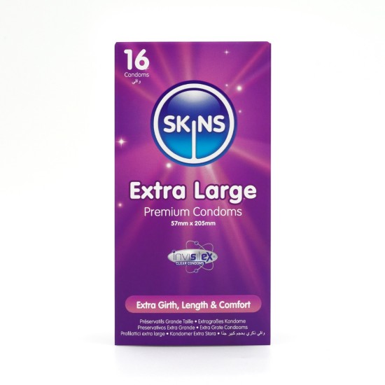 Skins Condoms Extra Large 16 Pack Skins Condoms Extra Large 16 Pack