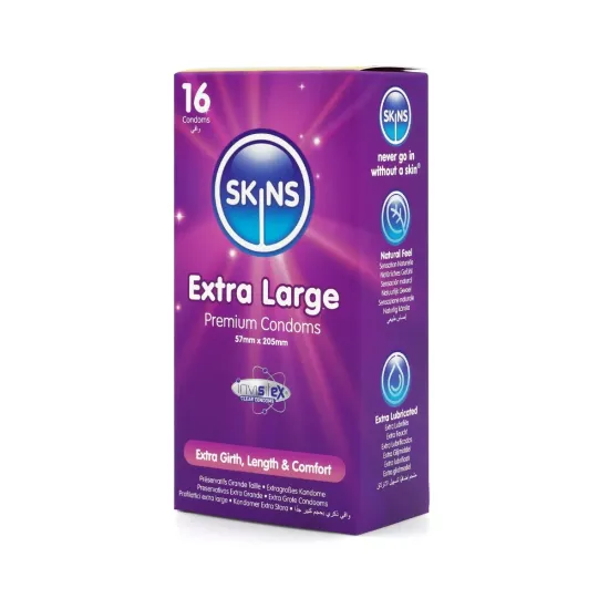 Skins Condoms Extra Large 16 Pack Skins Condoms Extra Large 16 Pack