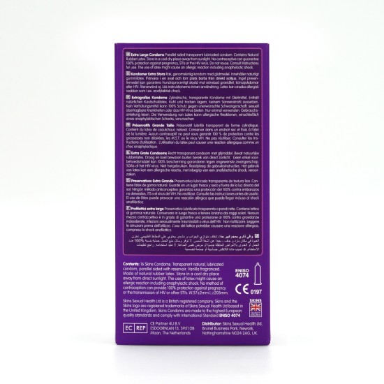 Skins Condoms Extra Large 16 Pack Skins Condoms Extra Large 16 Pack