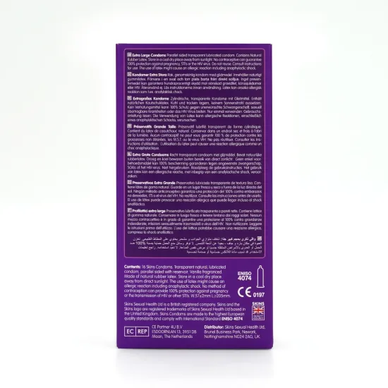 Skins Condoms Extra Large 16 Pack Skins Condoms Extra Large 16 Pack