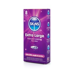 Skins Condoms Extra Large 8 Pack Skins Condoms Extra Large 8 Pack