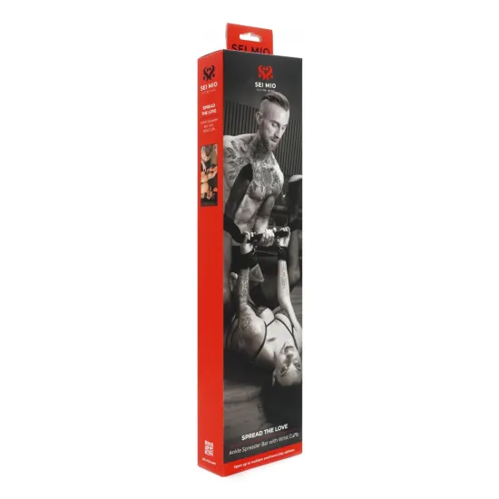 SEI MIO - Spread the Love - Ankle Spreader Bar with Wrist Cuffs SEI MIO - Spread the Love - Ankle Spreader Bar with Wrist Cuffs