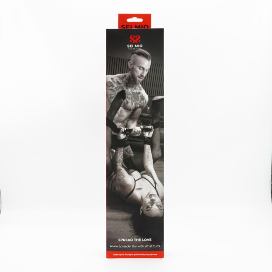 SEI MIO - Spread the Love - Ankle Spreader Bar with Wrist Cuffs