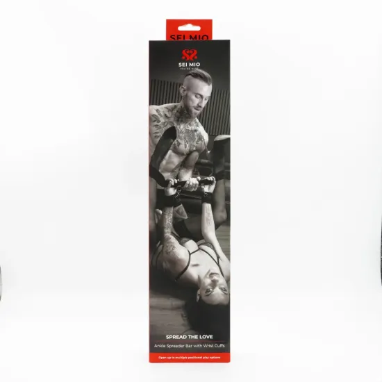 SEI MIO - Spread the Love - Ankle Spreader Bar with Wrist Cuffs SEI MIO - Spread the Love - Ankle Spreader Bar with Wrist Cuffs