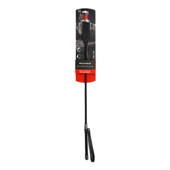 SEI MIO - Rein in Desire - Faux Leather Riding Crop SEI MIO - Rein in Desire - Faux Leather Riding Crop
