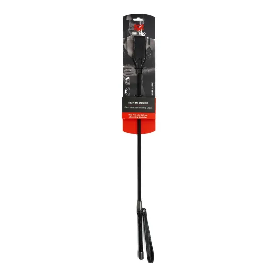 SEI MIO - Rein in Desire - Faux Leather Riding Crop SEI MIO - Rein in Desire - Faux Leather Riding Crop