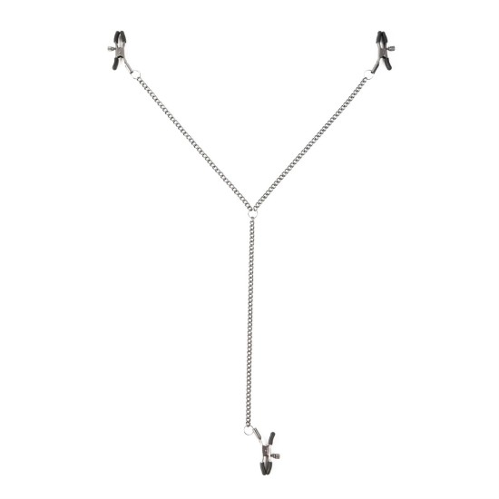 SEI MIO - Triple Tease - Adjustable Nipple and Clit Clamp Set SEI MIO - Triple Tease - Adjustable Nipple and Clit Clamp Set