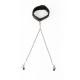 SEI MIO - Twin Tweaks - Velvet Collar with Nipple Clamps SEI MIO - Twin Tweaks - Velvet Collar with Nipple Clamps