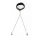 SEI MIO - Twin Tweaks - Velvet Collar with Nipple Clamps SEI MIO - Twin Tweaks - Velvet Collar with Nipple Clamps