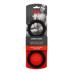SEI MIO - Handi-Cuffs - Large Super Strong Silicone Restraint Cuffs SEI MIO - Handi-Cuffs - Large Super Strong Silicone Restraint Cuffs
