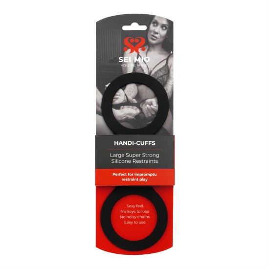 SEI MIO - Handi-Cuffs - Large Super Strong Silicone Restraint Cuffs SEI MIO - Handi-Cuffs - Large Super Strong Silicone Restraint Cuffs